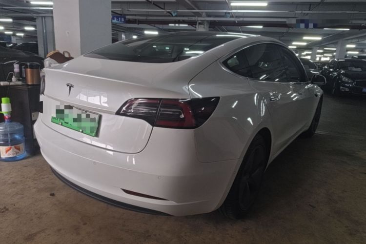 Used Tesla Model 3 2019 Standard Range Rear-Wheel Drive Upgraded Version (52 kWh) Rear Right 45 Deg