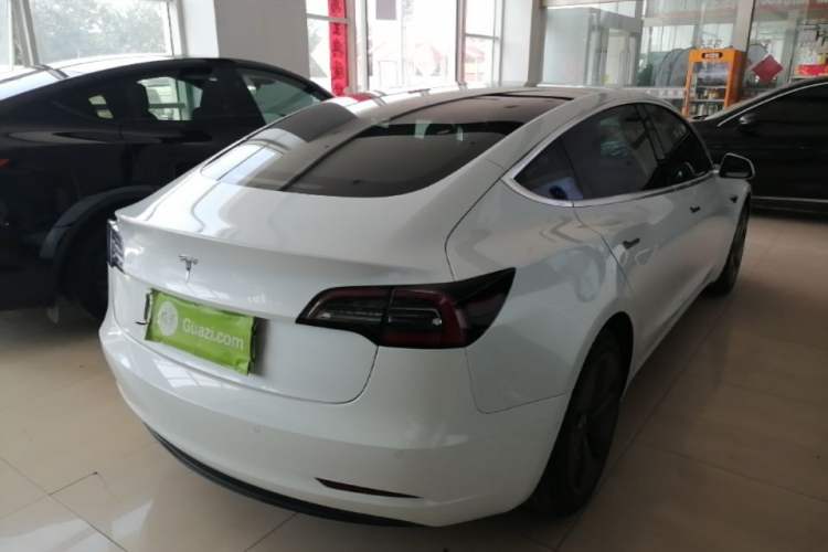 Used Tesla Model 3 2019 Standard Range Rear-Wheel Drive Upgraded Version (60 kWh) Rear Right 45 Deg