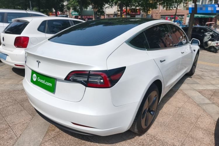 Used Tesla Model 3 2019 Standard Range Rear-Wheel Drive Upgraded Version (60 kWh) Rear Right 45 Deg