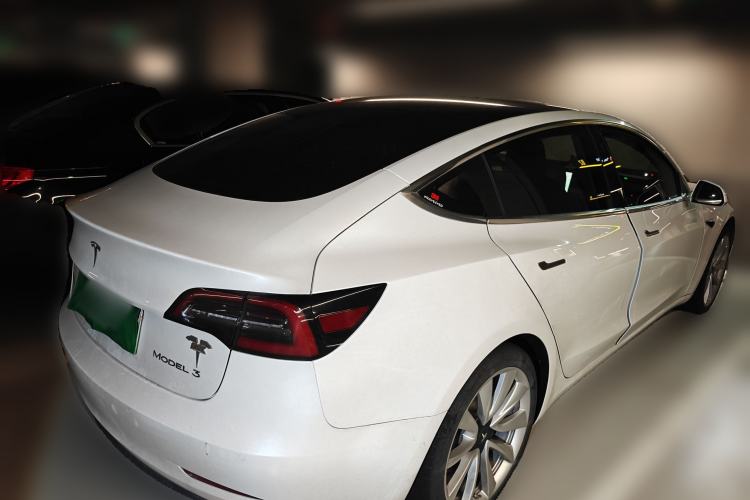 Used Tesla Model 3 2019 Standard Range Rear-Drive Upgraded Version Rear Right 45 Deg
