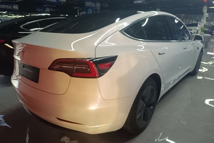 Used Tesla Model 3 2019 Standard Range Rear-Wheel Drive Upgraded Version (52 kWh) Rear Right 45 Deg
