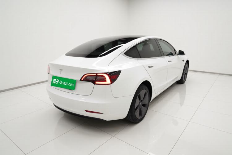 Used Tesla Model 3 2019 Standard Range Rear-Wheel Drive Upgraded Version (60 kWh) Rear Right 45 Deg