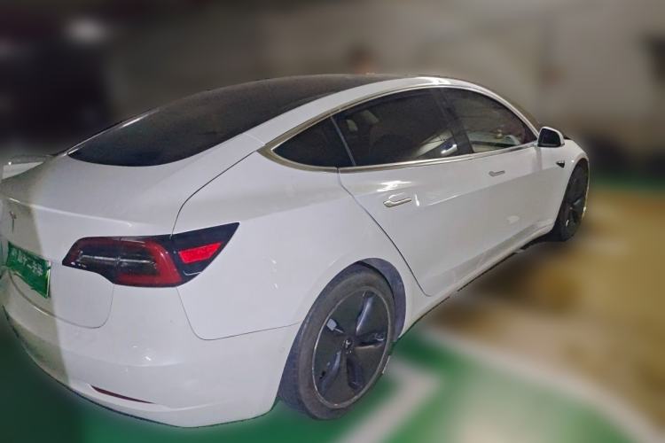 Used Tesla Model 3 2019 Long-Range Rear-Wheel-Drive Version Rear Right 45 Deg