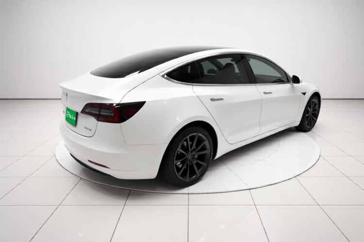 Used Tesla Model 3 2019 Standard Range Rear-Wheel Drive Upgraded Version (60 kWh) Rear Right 45 Deg