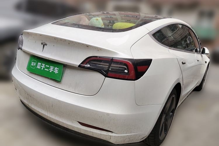 Used Tesla Model 3 2019 Standard Range Rear-Wheel Drive Upgraded Version (60 kWh) Rear Right 45 Deg