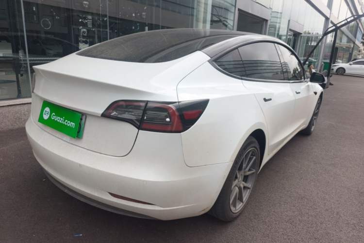 Used Tesla Model 3 2019 Standard Range Rear-Drive Upgraded Version Rear Right 45 Deg