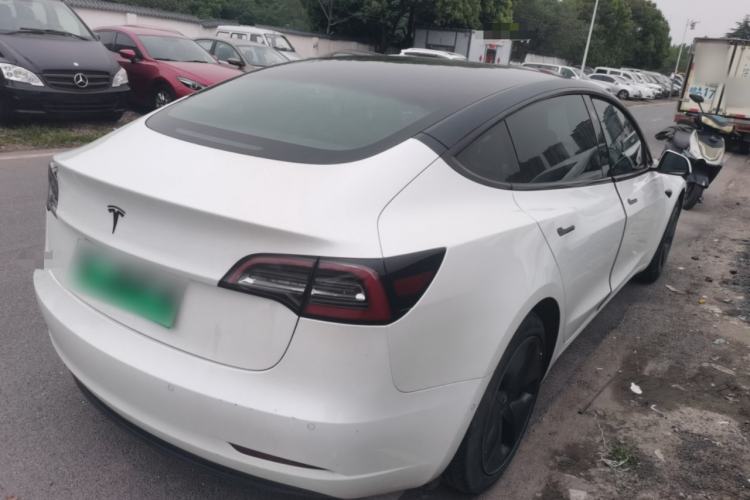Used Tesla Model 3 2019 Standard Range Rear-Wheel Drive Upgraded Version (60 kWh) Rear Right 45 Deg