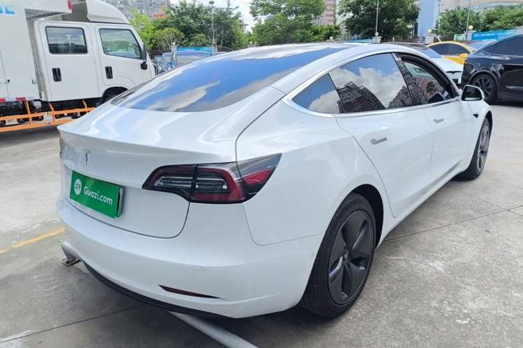 Used Tesla Model 3 2019 Standard Range Rear-Wheel Drive Upgraded Version (60 kWh) Rear Right 45 Deg