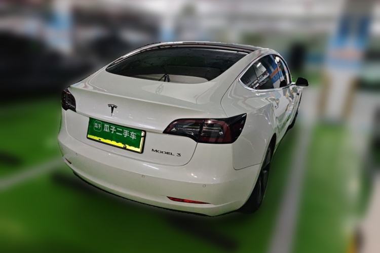 Used Tesla Model 3 2019 Standard Range Rear-Drive Upgraded Version Rear Right 45 Deg