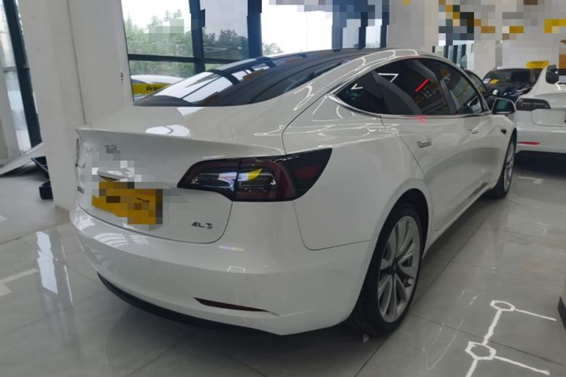 Used Tesla Model 3 2019 Standard Range Rear-Drive Upgraded Version Rear Right 45 Deg