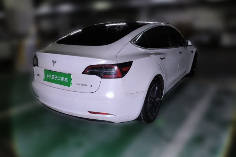Used Tesla Model 3 2019 Long-Range Rear-Wheel-Drive Version Rear Right 45 Deg
