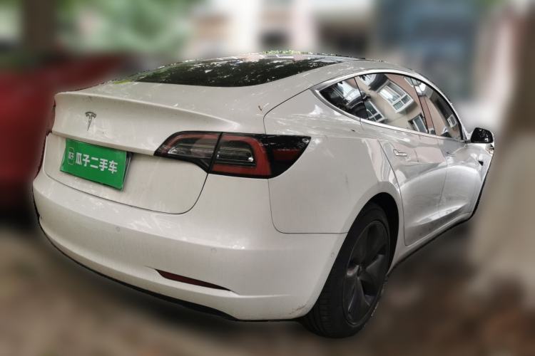 Used Tesla Model 3 2019 Long-Range Rear-Wheel-Drive Version Rear Right 45 Deg