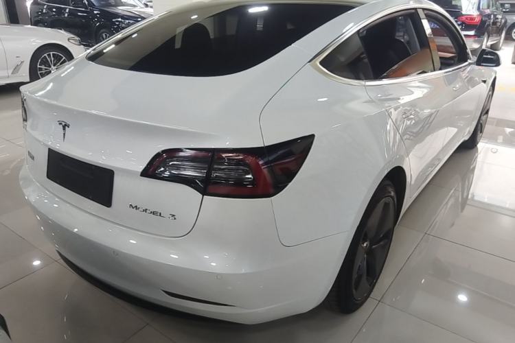 Used Tesla Model 3 2019 Standard Range Rear-Drive Upgraded Version Rear Right 45 Deg
