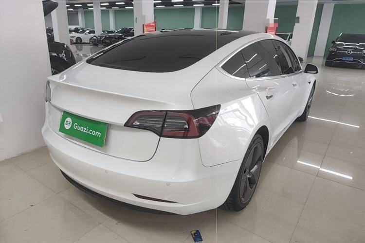 Used Tesla Model 3 2019 Standard Range Rear-Wheel Drive Upgraded Version (52 kWh) Rear Right 45 Deg