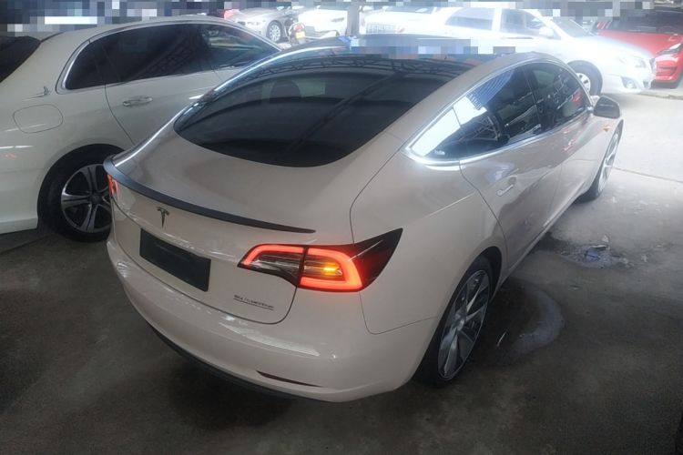 Used Tesla Model 3 2019 Performance High-Performance All-Wheel-Drive Version Rear Right 45 Deg