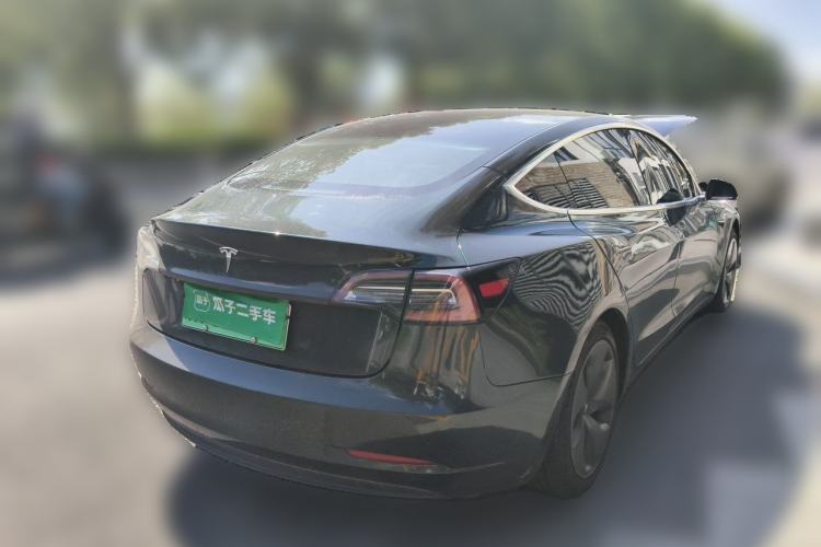 Used Tesla Model 3 2019 Long-Range Rear-Wheel-Drive Version Rear Right 45 Deg