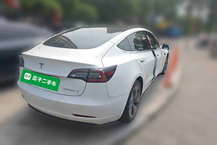 Used Tesla Model 3 2019 Standard Range Rear-Drive Upgraded Version Rear Right 45 Deg