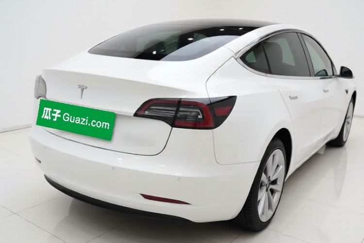 Used Tesla Model 3 2019 Standard Range Rear-Drive Upgraded Version Rear Right 45 Deg
