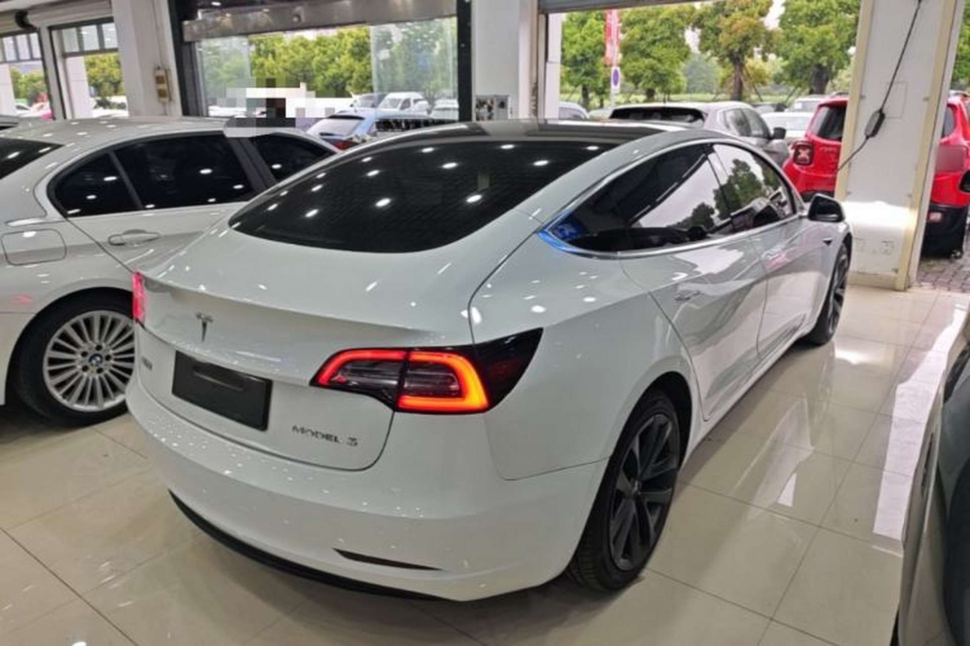 Used Tesla Model 3 2019 Standard Range Rear-Drive Upgraded Version Rear Right 45 Deg