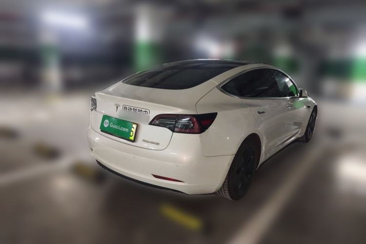 Used Tesla Model 3 2019 Long-Range Rear-Wheel-Drive Version Rear Right 45 Deg