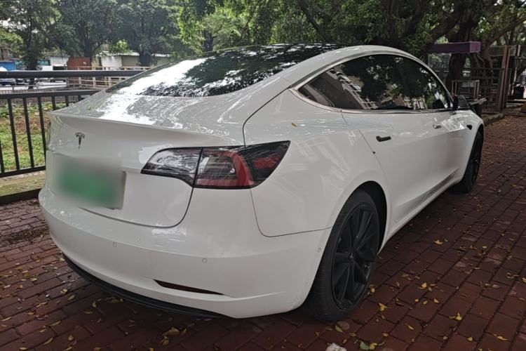Used Tesla Model 3 2019 Long-Range Rear-Wheel-Drive Version Rear Right 45 Deg