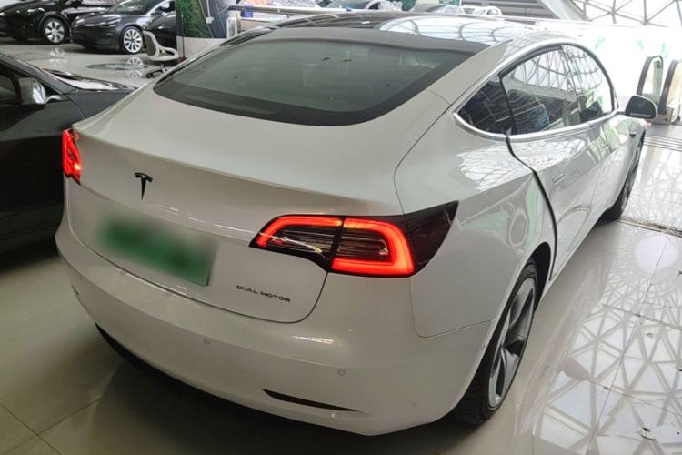 Used Tesla Model 3 2019 Long-Range All-Wheel-Drive Version Rear Right 45 Deg