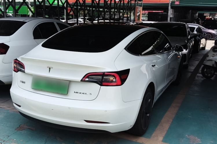 Used Tesla Model 3 2019 Standard Range Rear-Drive Upgraded Version Rear Right 45 Deg