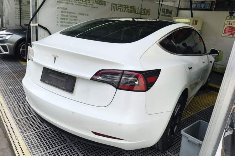 Used Tesla Model 3 2019 Standard Range Rear-Wheel Drive Upgraded Version (52 kWh) Rear Right 45 Deg