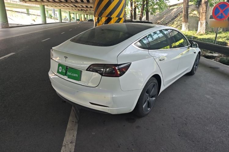 Used Tesla Model 3 2019 Standard Range Rear-Wheel Drive Upgraded Version (60 kWh) Rear Right 45 Deg
