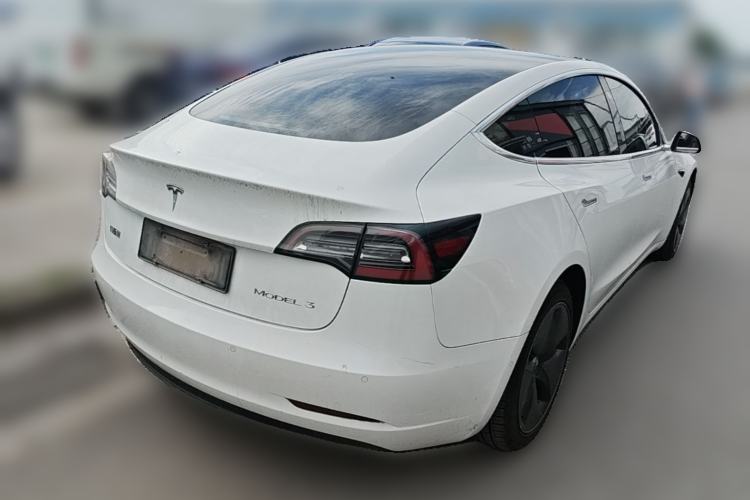 Used Tesla Model 3 2019 Standard Range Rear-Drive Upgraded Version Rear Right 45 Deg