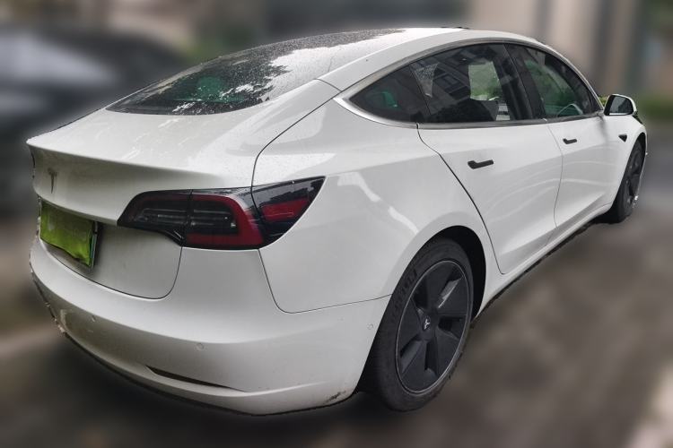 Used Tesla Model 3 2019 Long-Range Rear-Wheel-Drive Version Rear Right 45 Deg