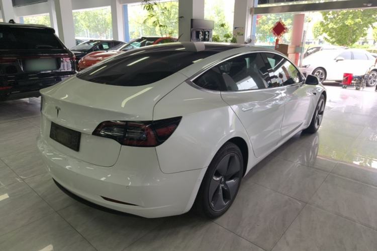 Used Tesla Model 3 2019 Long-Range Rear-Wheel-Drive Version Rear Right 45 Deg