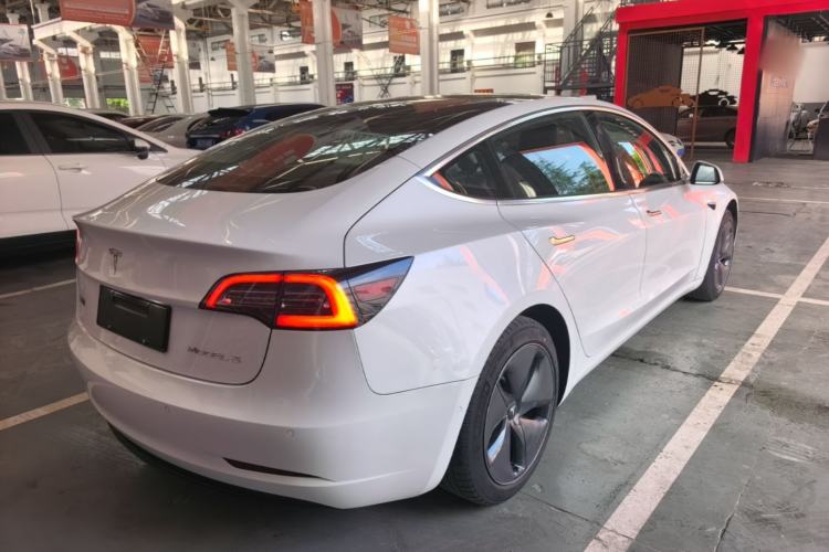 Used Tesla Model 3 2019 Standard Range Rear-Drive Upgraded Version Rear Right 45 Deg