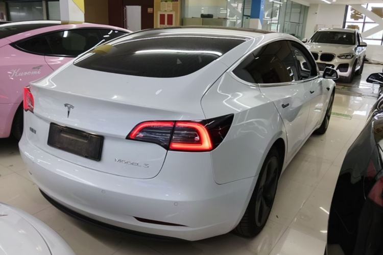 Used Tesla Model 3 2019 Standard Range Rear-Drive Upgraded Version Rear Right 45 Deg