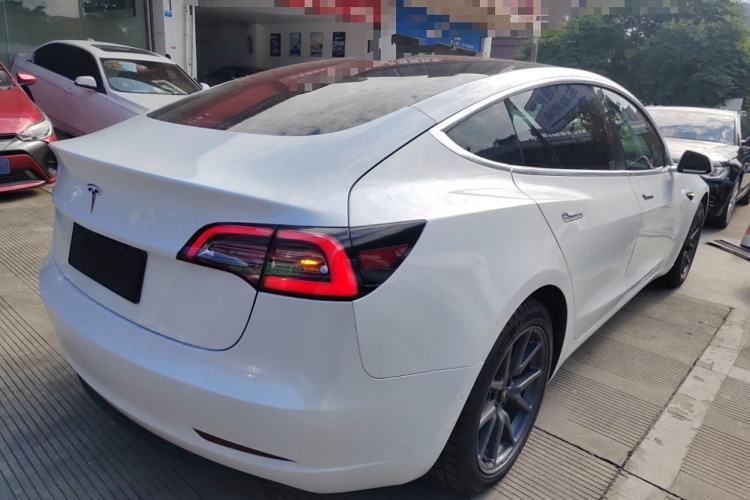 Used Tesla Model 3 2019 Standard Range Rear-Wheel Drive Upgraded Version (52 kWh) Rear Right 45 Deg