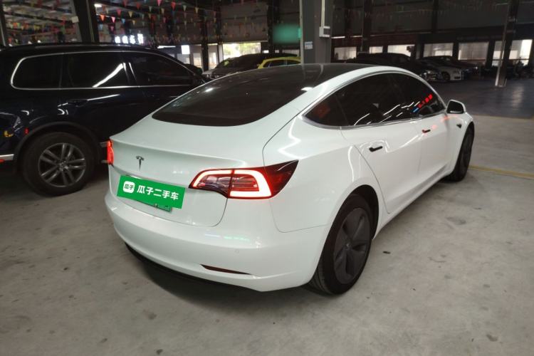 Used Tesla Model 3 2019 Standard Range Rear-Wheel Drive Upgraded Version (60 kWh) Rear Right 45 Deg