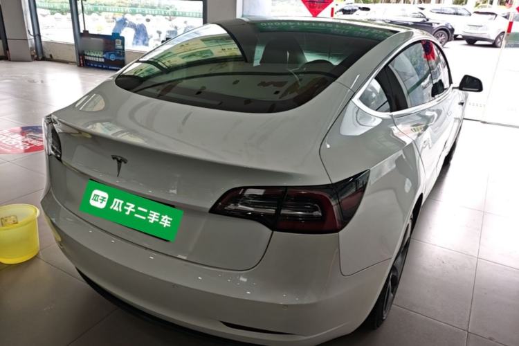 Used Tesla Model 3 2019 Long-Range Rear-Wheel-Drive Version Rear Right 45 Deg