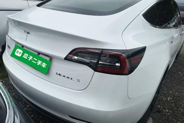 Used Tesla Model 3 2019 Standard Range Rear-Drive Upgraded Version Rear Right 45 Deg