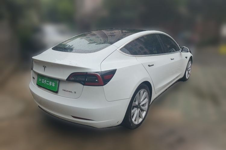 Used Tesla Model 3 2019 Standard Range Rear-Drive Upgraded Version Rear Right 45 Deg