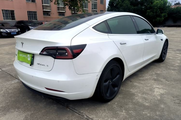 Used Tesla Model 3 2019 Standard Range Rear-Drive Upgraded Version Rear Right 45 Deg