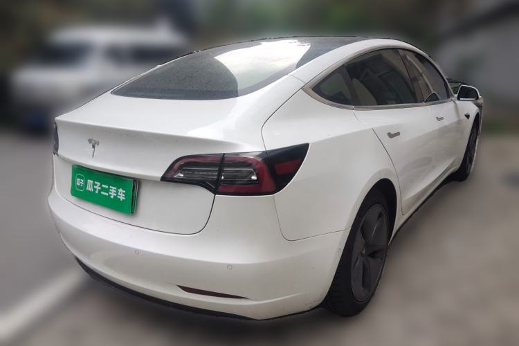 Used Tesla Model 3 2019 Standard Range Rear-Wheel Drive Upgraded Version (52 kWh) Rear Right 45 Deg