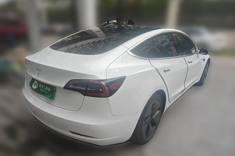 Used Tesla Model 3 2019 Long-Range Rear-Wheel-Drive Version Rear Right 45 Deg