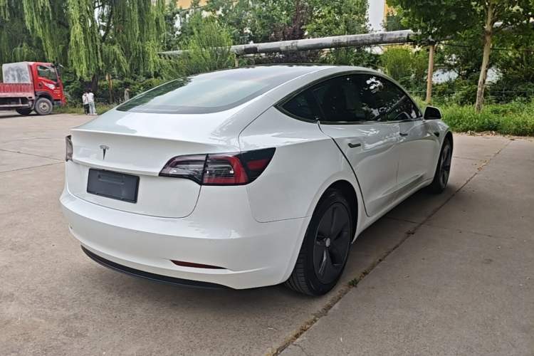 Used Tesla Model 3 2019 Standard Range Rear-Wheel Drive Upgraded Version (52 kWh) Rear Right 45 Deg