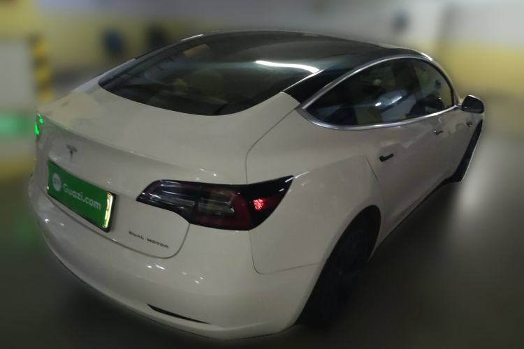 Used Tesla Model 3 2019 Long-Range All-Wheel-Drive Version Rear Right 45 Deg