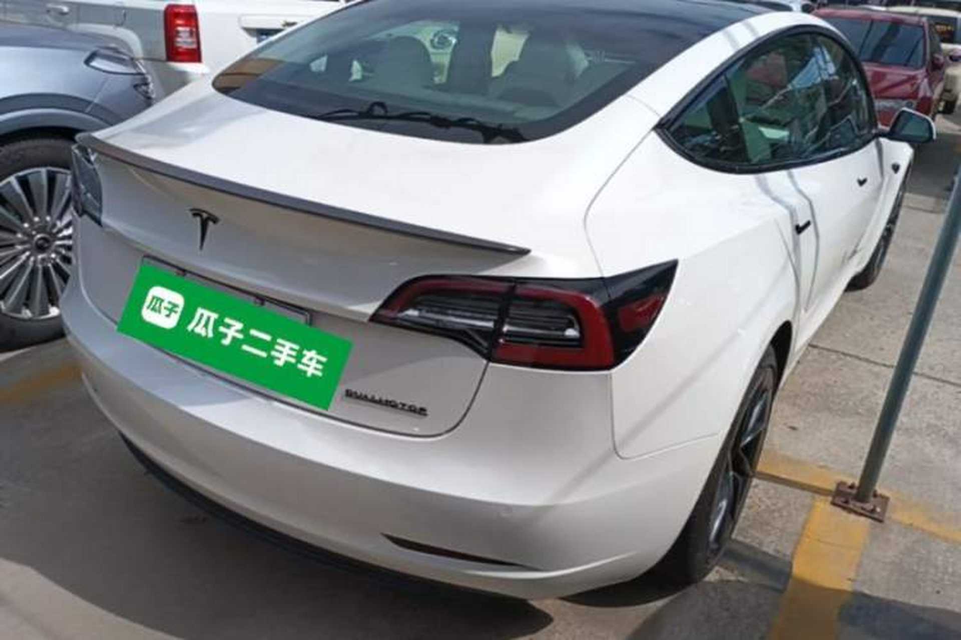 Used Tesla Model 3 2019 Performance High-Performance All-Wheel-Drive Version Rear Right 45 Deg