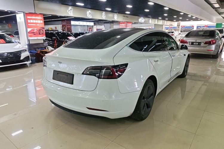 Used Tesla Model 3 2019 Standard Range Rear-Wheel Drive Upgraded Version (60 kWh) Rear Right 45 Deg