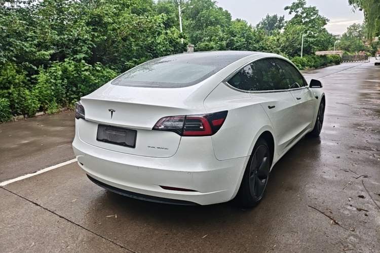 Used Tesla Model 3 2019 Long-Range All-Wheel-Drive Version Rear Right 45 Deg