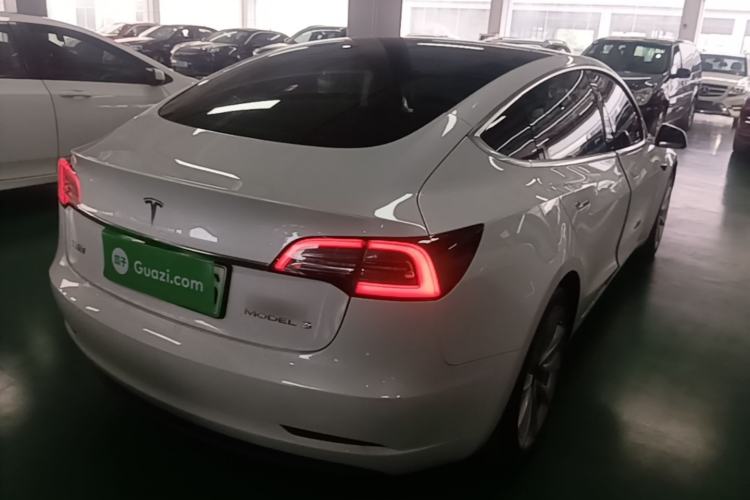 Used Tesla Model 3 2019 Standard Range Rear-Drive Upgraded Version Rear Right 45 Deg