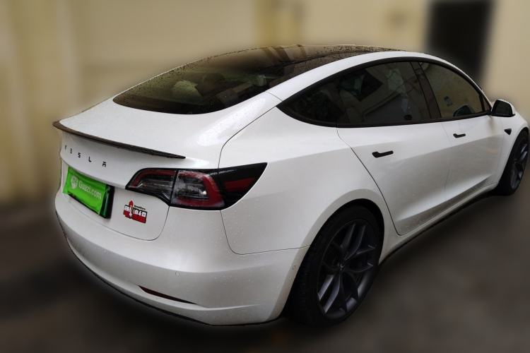 Used Tesla Model 3 2019 Long-Range All-Wheel-Drive Version Rear Right 45 Deg