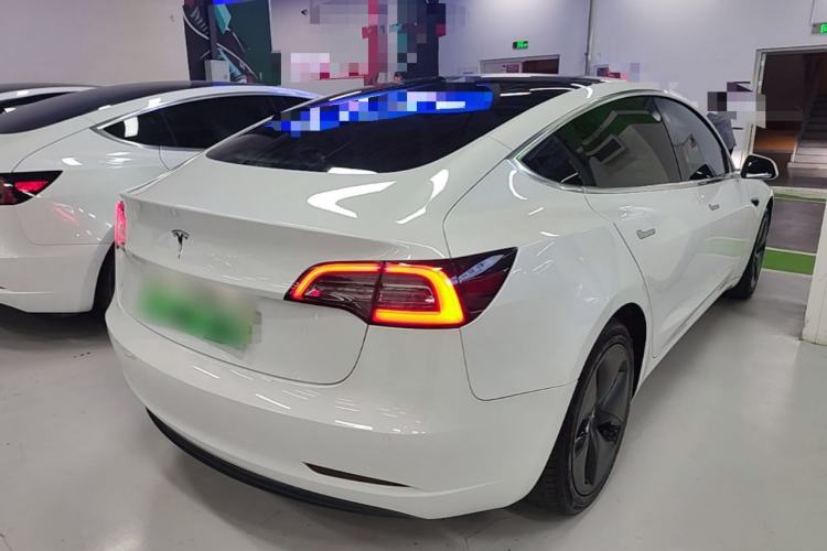 Used Tesla Model 3 2019 Long-Range Rear-Wheel-Drive Version Rear Right 45 Deg